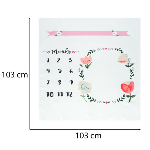 Fotopodložka na fotenie pre bábätká - kvety