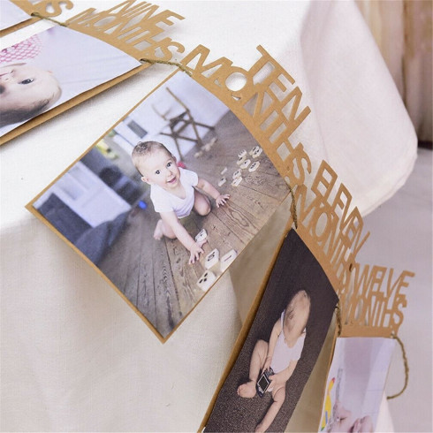 Fotorámik - Prvý rok dieťatka - hnedý