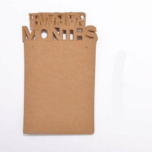 Fotorámik - Prvý rok dieťatka - hnedý