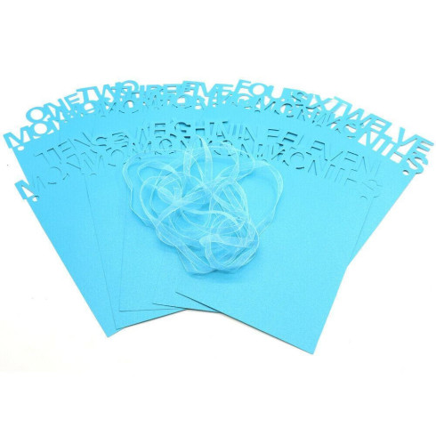 Fotorámik - Prvý rok dieťatka - modrý 