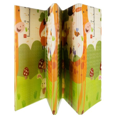 Hracia penová podložka pre deti 180x200 cm - žirafa