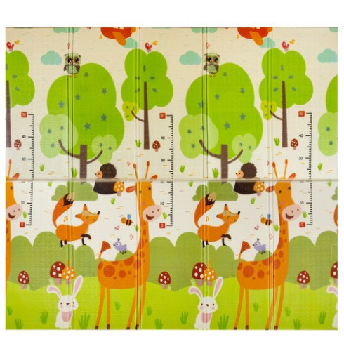 Hracia penová podložka pre deti 180x200 cm - žirafa