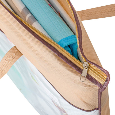 Hracia penová termo podložka - Mesto biela, 180 cm