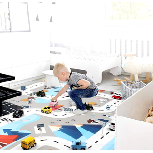 Hracia podložka Autíčka - farebná
