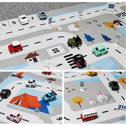Hracia podložka Autíčka - farebná