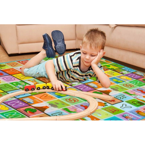 Hracia podložka pre deti 180x200 cm - záhrada