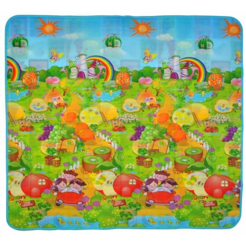 Hracia podložka pre deti 180x200 cm - záhrada