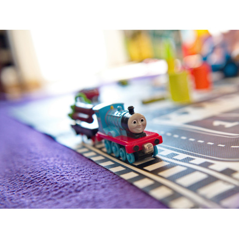 Hracia podložka pre deti Ulica 83x57cm, čierno-biela