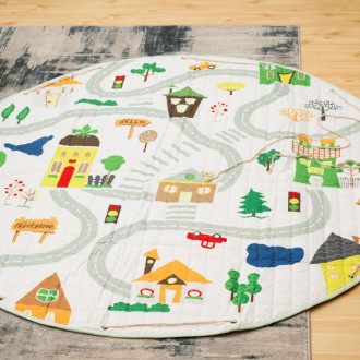 Hracia podložka s taškou na hračky 144cm