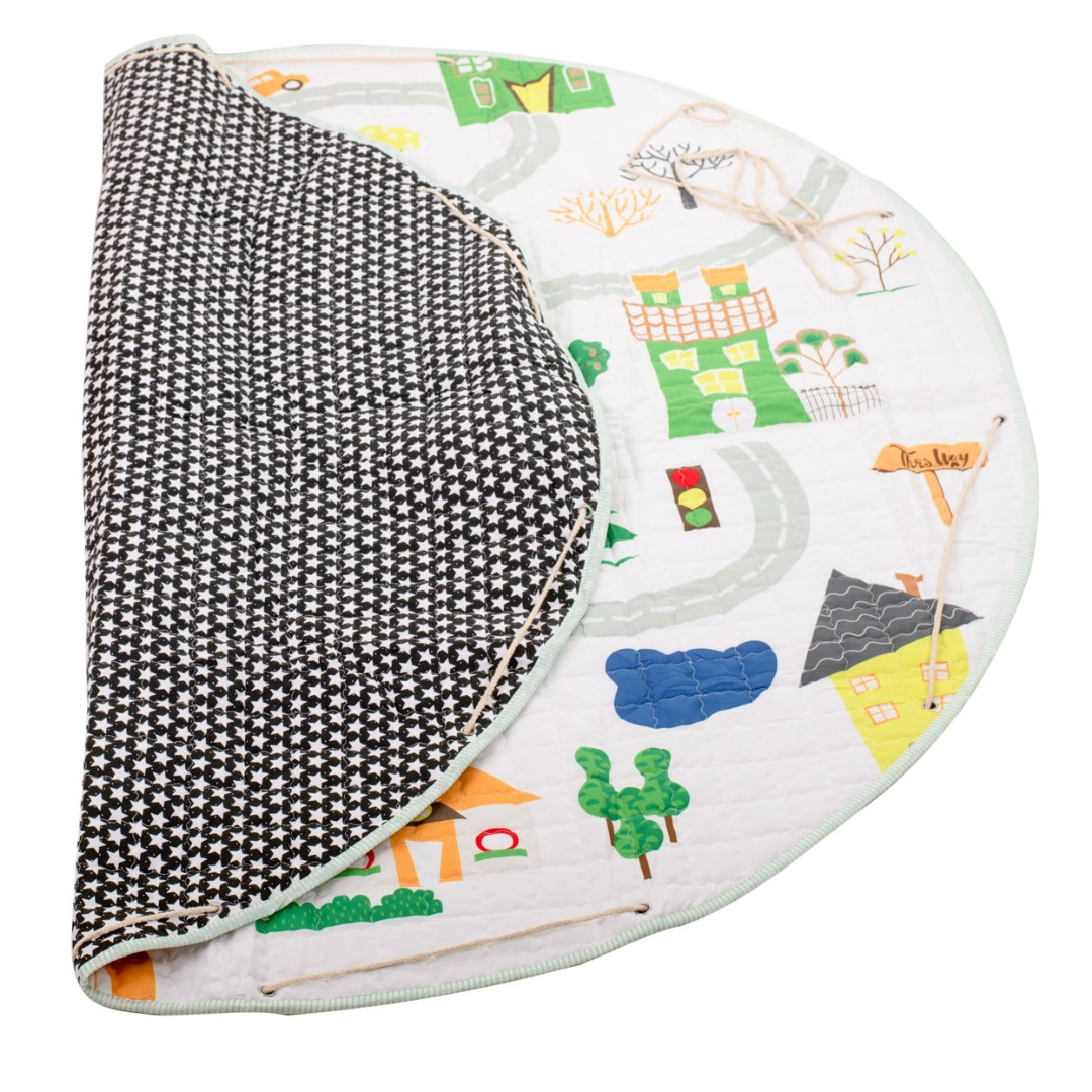 Hracia podložka s taškou na hračky 144cm