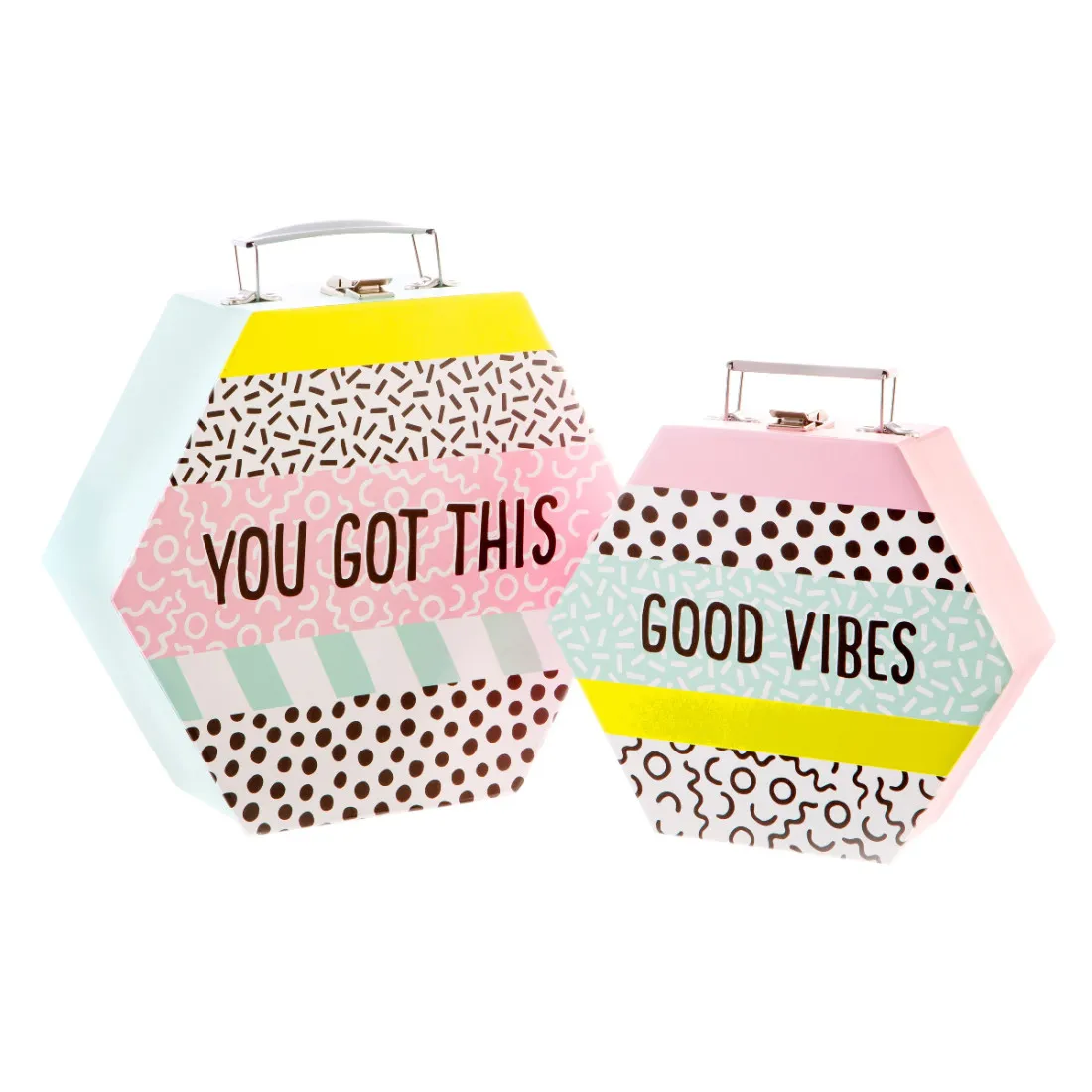 Kartónový kufrík GOOD VIBES - menší