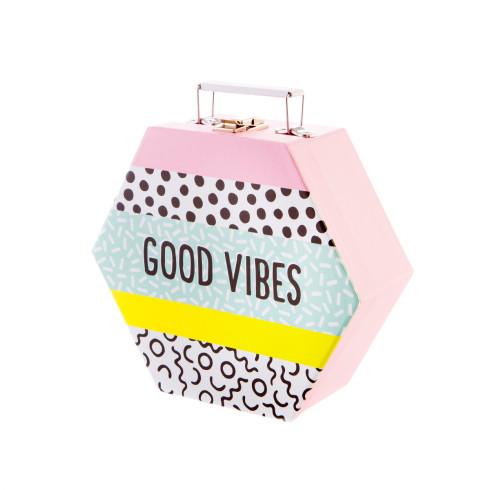 Kartónový kufrík GOOD VIBES - menší