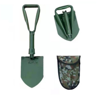 Kempingová skladacia lopatka v puzdre 3v1