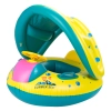 Koleso na plávanie so strieškou pre bábätká 65x73 cm 40kg