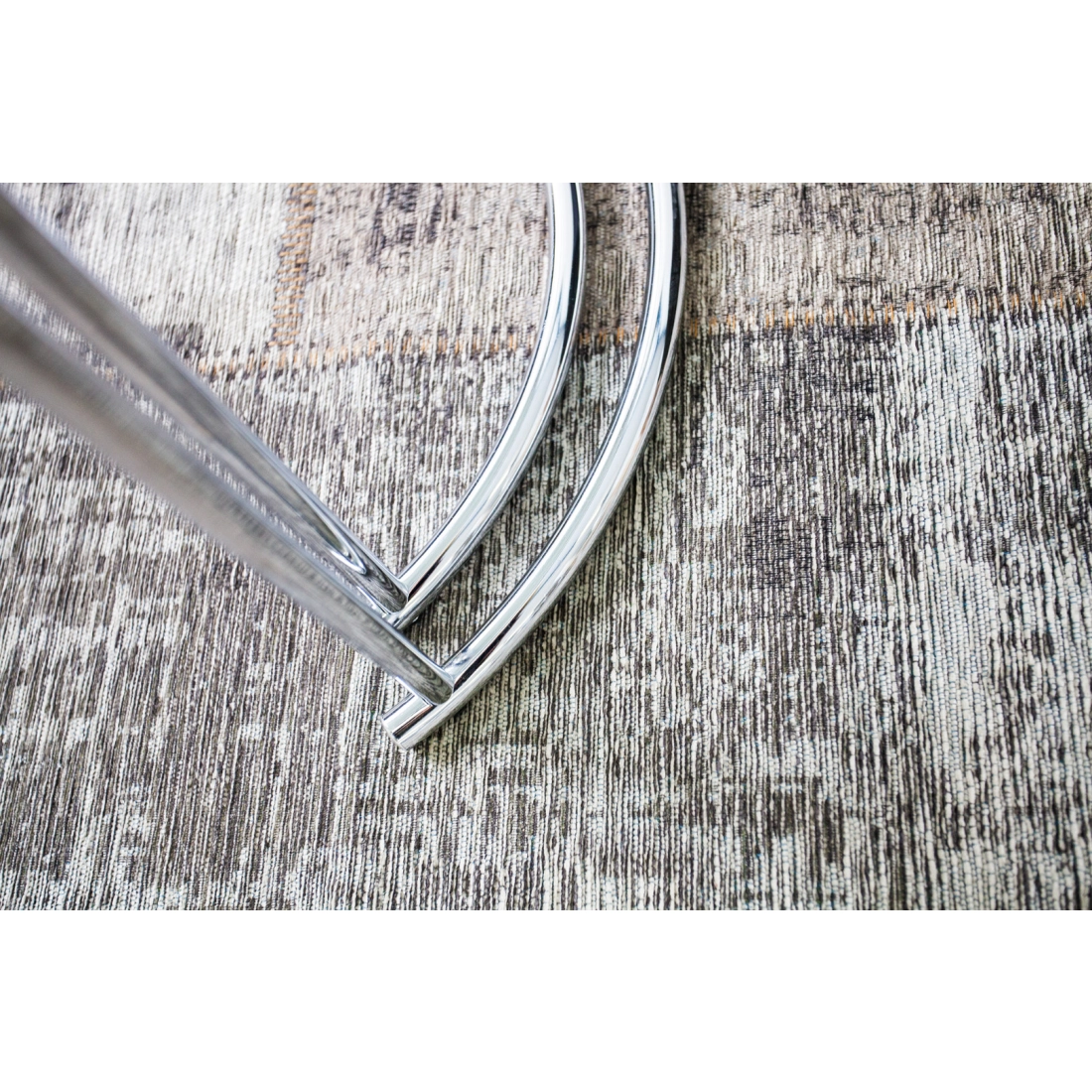 Konferenční stolek Art Deco - bílé sklo, set 2 ks