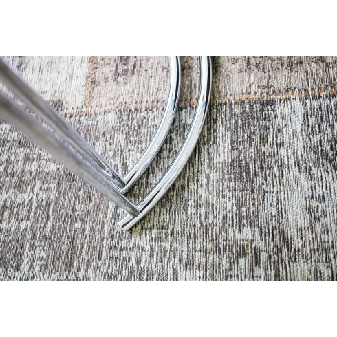 Konferenčný stolík Art Deco  - biele sklo, set 2 ks