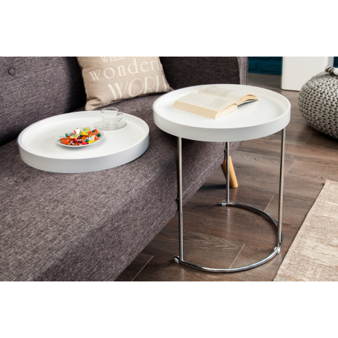 Konferenčný stolík Two-Way  - biely, set 2 ks