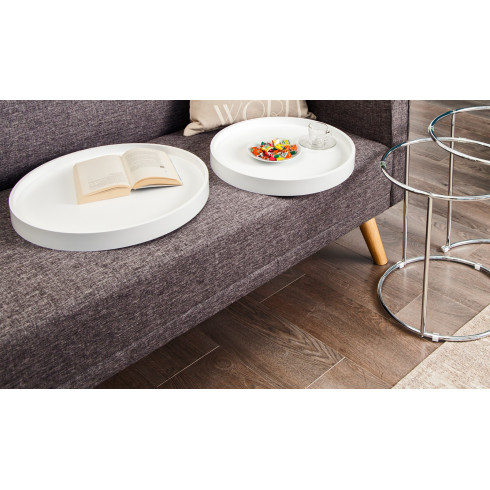 Konferenčný stolík Two-Way  - biely, set 2 ks