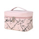Kosmetická rozkládací taška - kufřík, růžový mramor