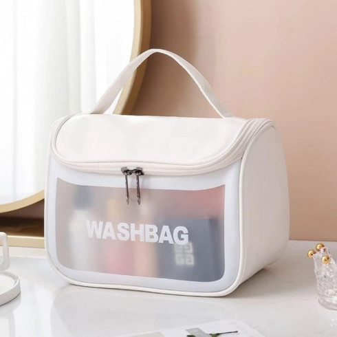 Kozmetická rozkladacia taška WashBag - biela