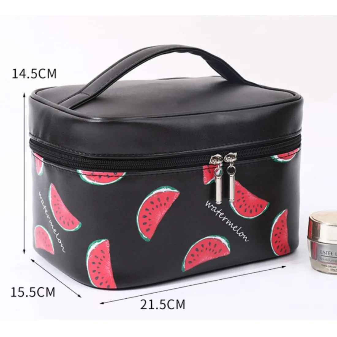 Kosmetická taška - kufřík, černý Meloun