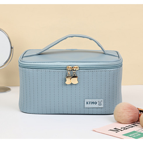 Kozmetická taška - kufrík, modrý