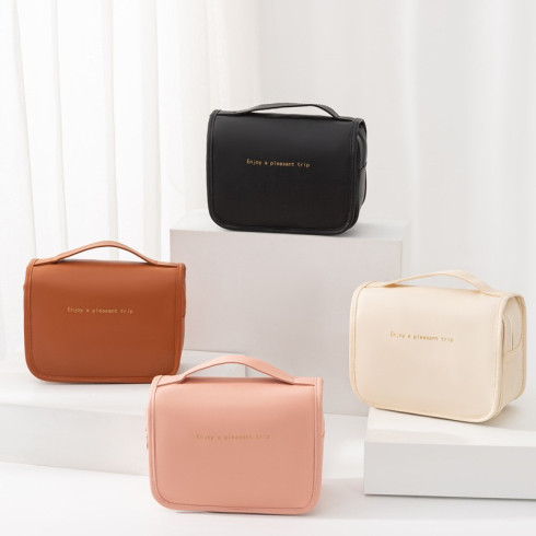 Kozmetická taška - rozkladacia, béžová