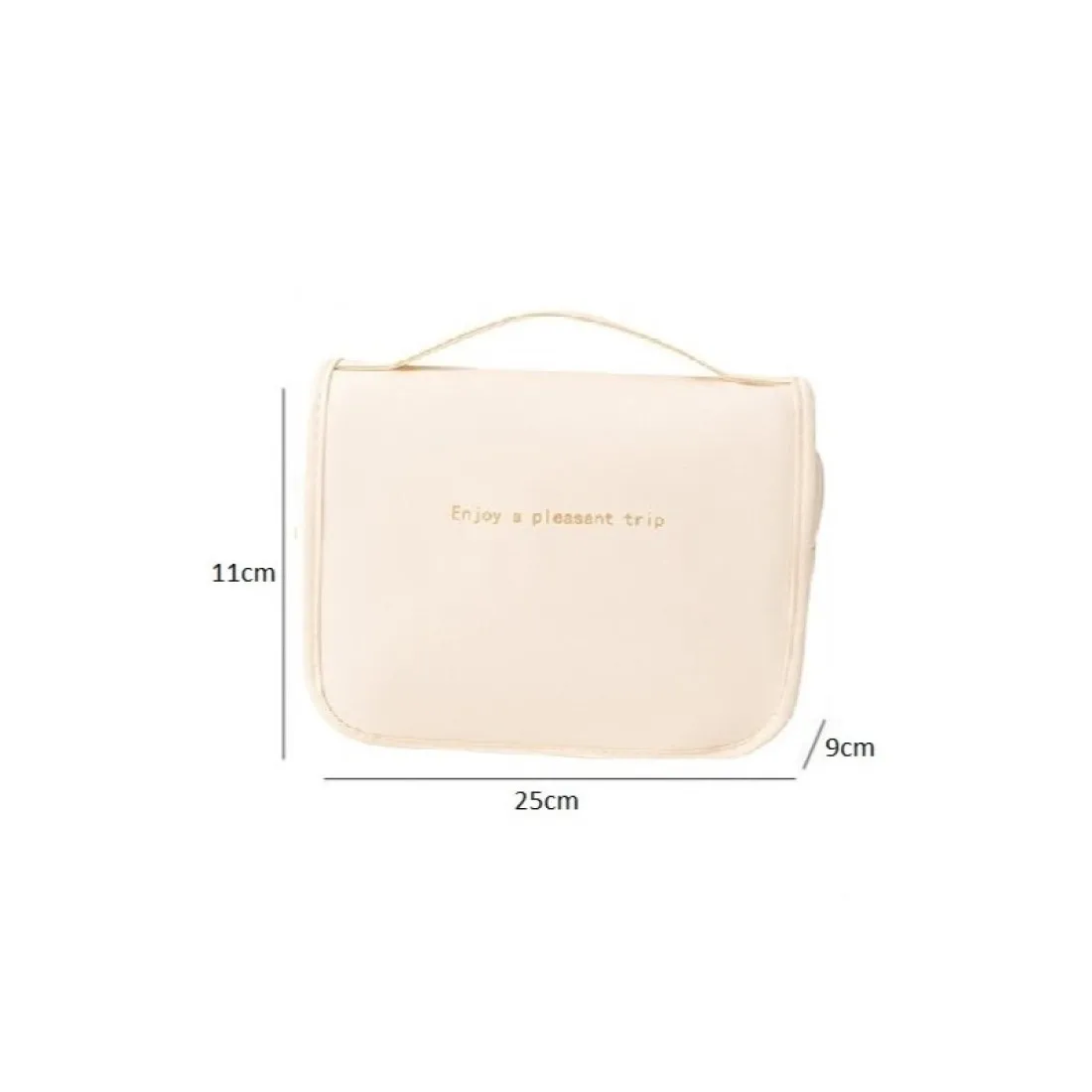 Kosmetická taška - rozkládací, béžová