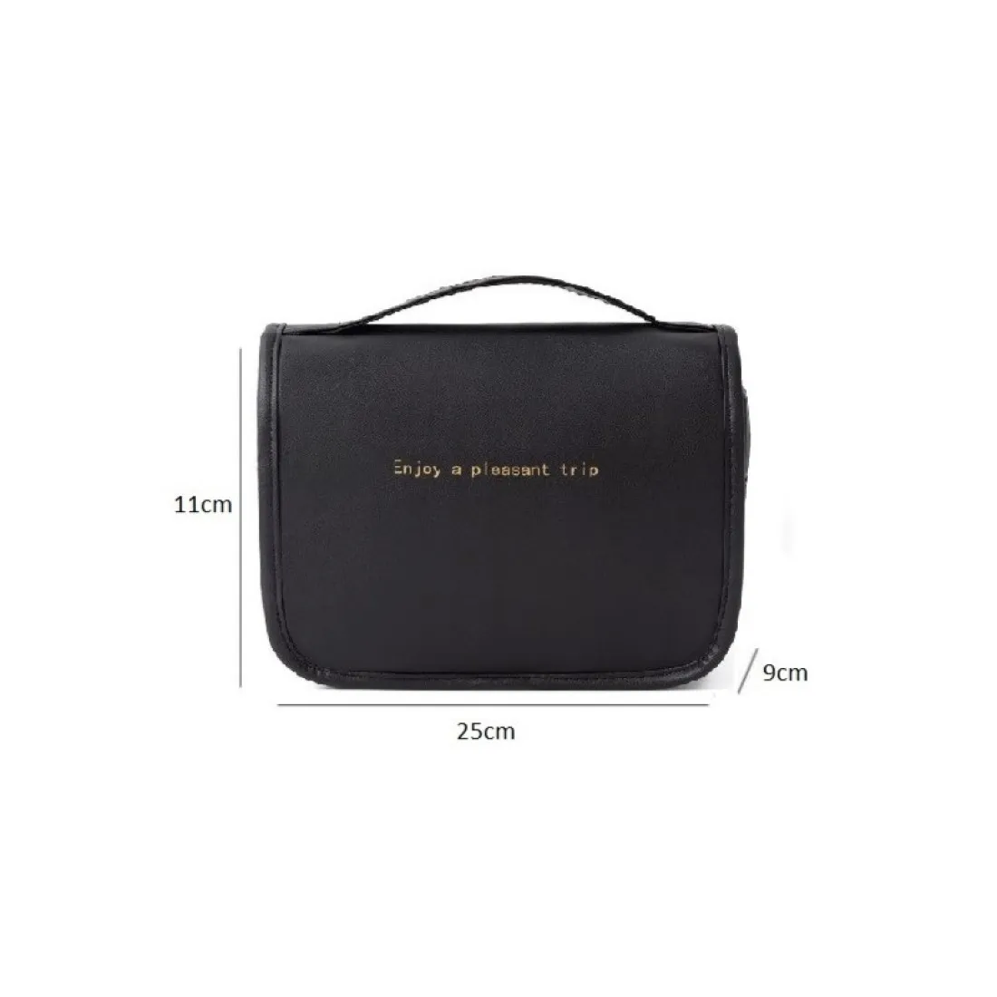 Kozmetická taška - rozkladacia, čierna