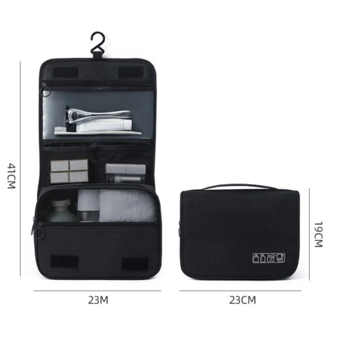 Kozmetická taška - rozkladacia, čierna