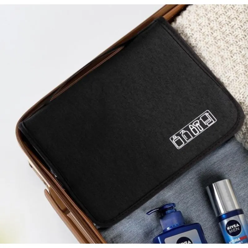 Kosmetická taška - rozkládací, černá