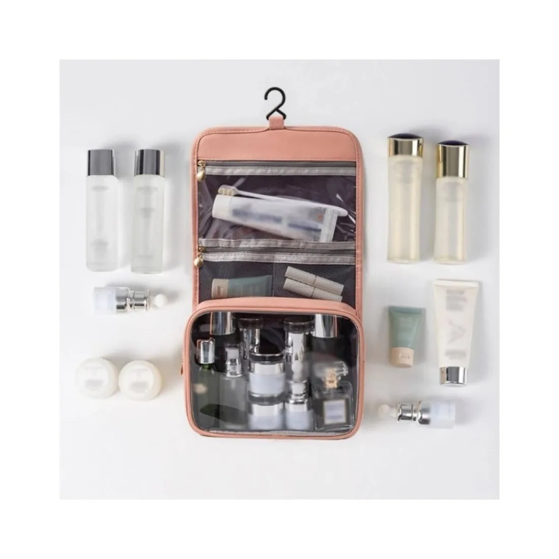 Kosmetická taška - rozkládací, růžová