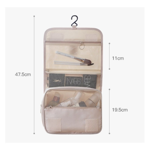 Kozmetická taška - rozkladacia, ružová