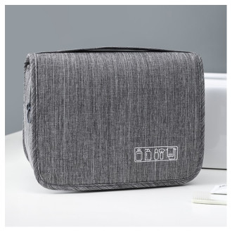 Kozmetická taška - rozkladacia, šedá