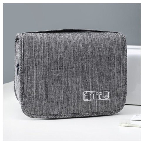 Kozmetická taška - rozkladacia, šedá