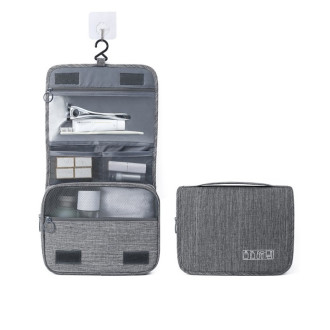 Kozmetická taška - rozkladacia, šedá