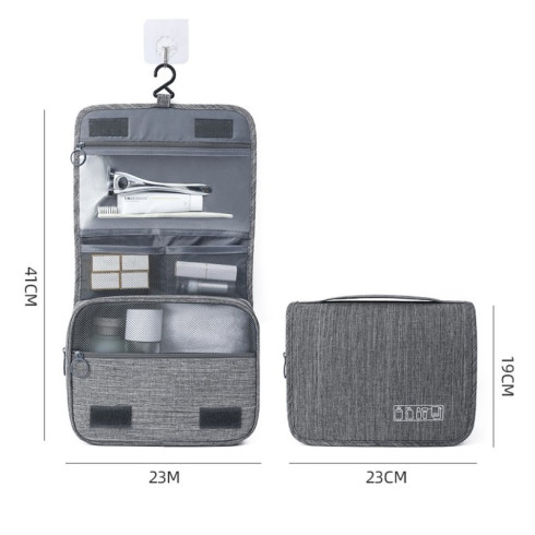 Kozmetická taška - rozkladacia, šedá