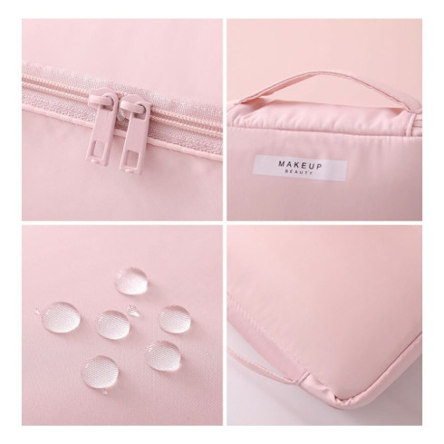 Kozmetická taška s puzdrom  - púdrovo ružová