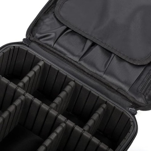 Kozmetický kufrík - organizér na kozmetiku, čierny