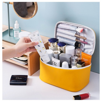 Kufrík - kozmetická taška na kozmetiku, žltá