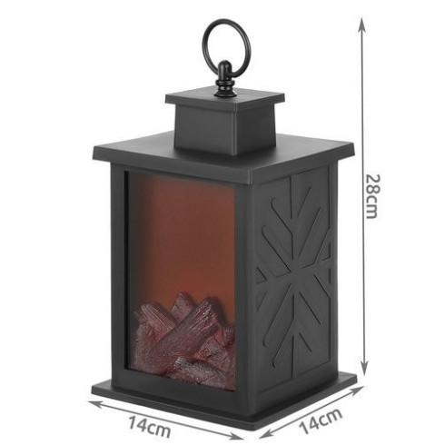 LED lampáš - krbová svetelná dekorácia