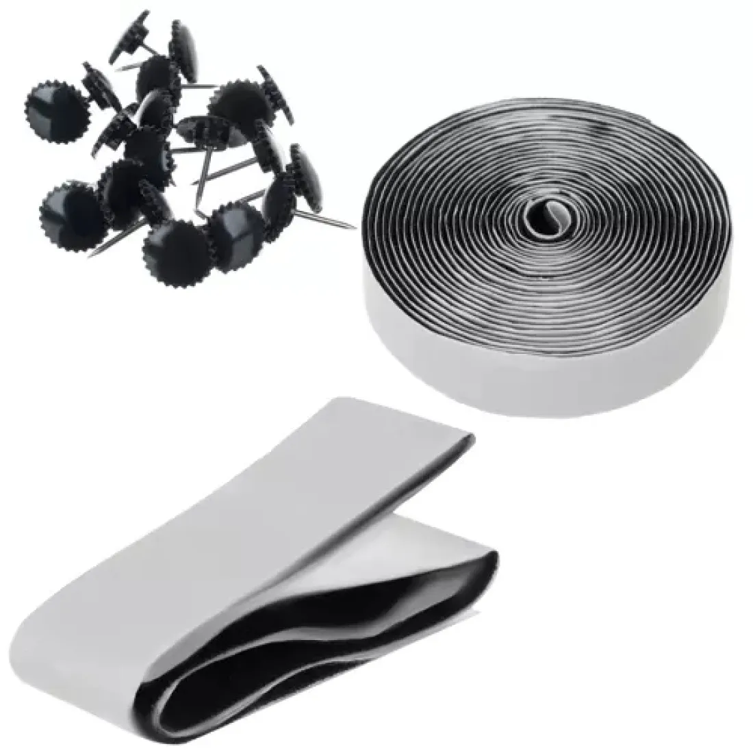 Moskytiéra do dverí s magnetmi - 100x210 cm čierna