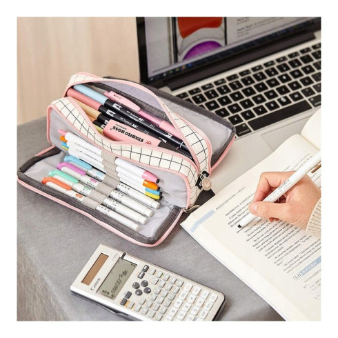 Multifunkční organizér - penál, 3 přihrádky