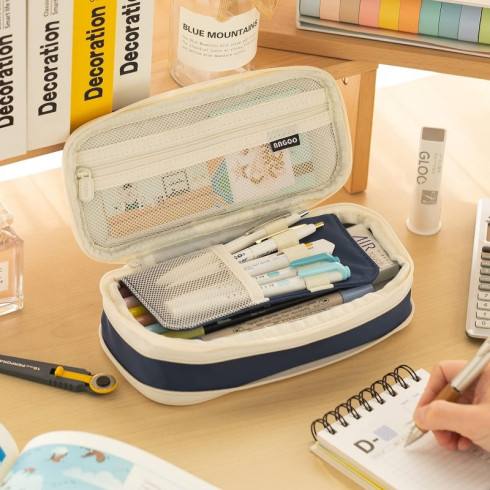 Multifunkčný organizér - peračník, modrý