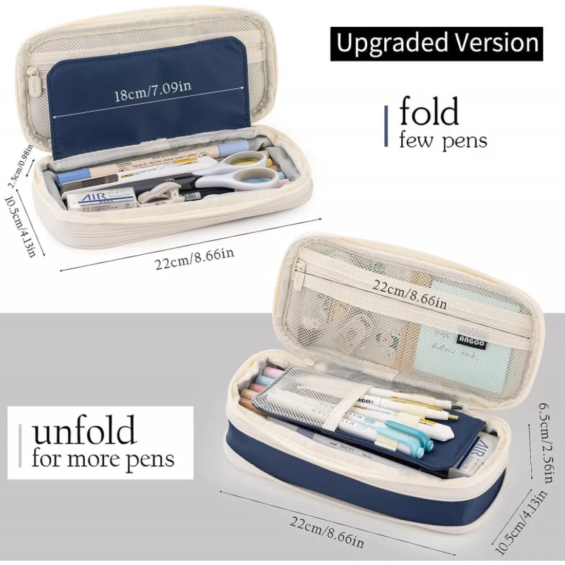 Multifunkční organizér - penál, modrý