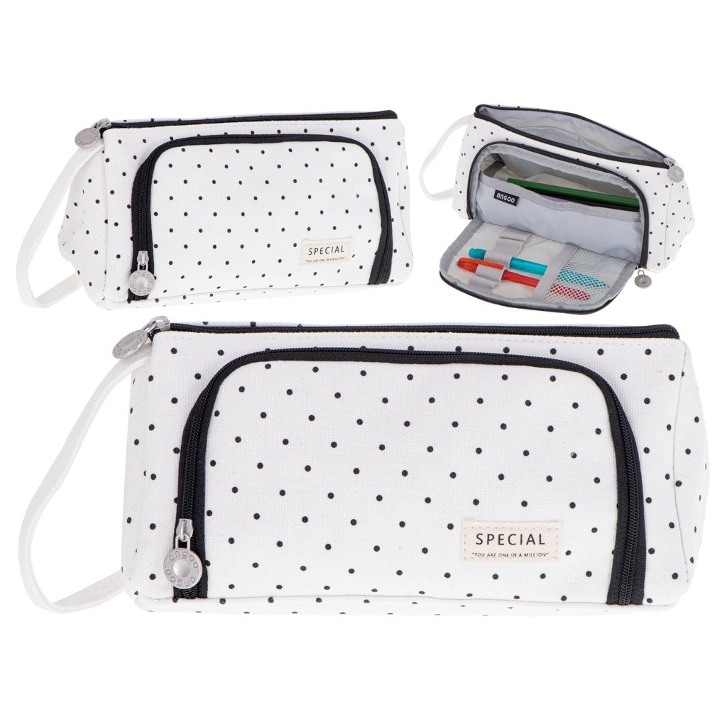 Multifunkční organizér - penál / toaletní taška, bílý