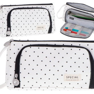 Multifunkčný organizér - peračník / toaletná taška, biela