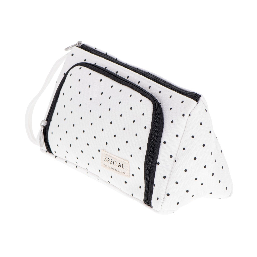 Multifunkční organizér - penál / toaletní taška, bílý