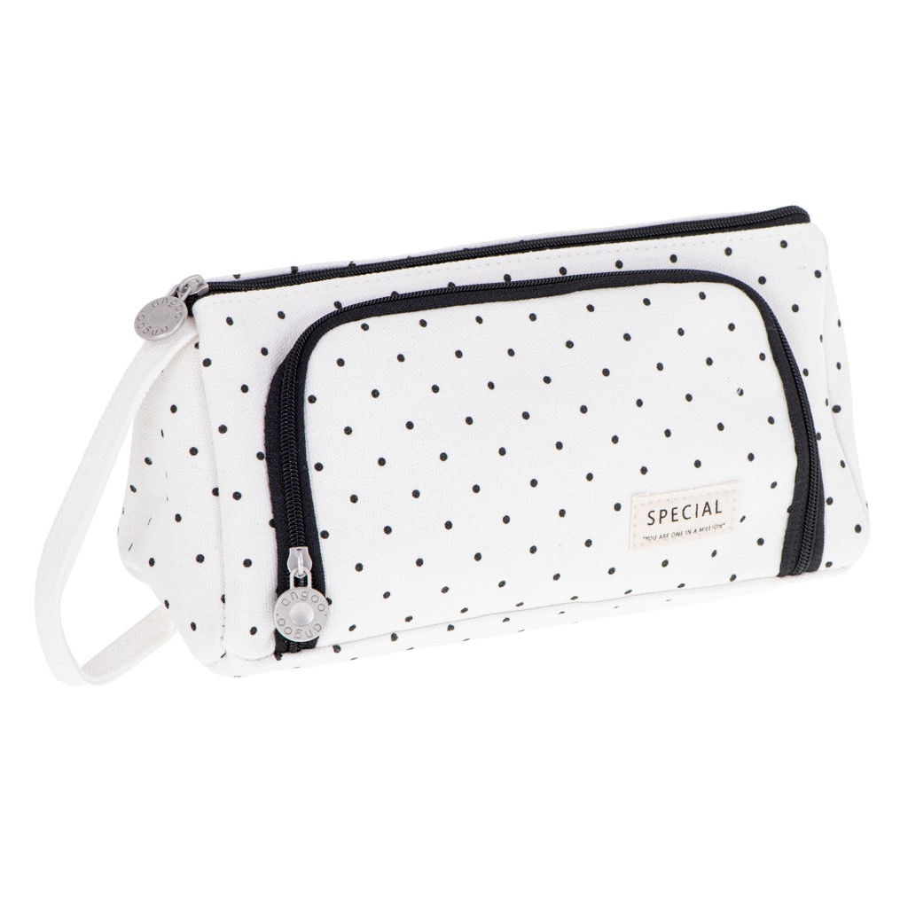 Multifunkční organizér - penál / toaletní taška, bílý