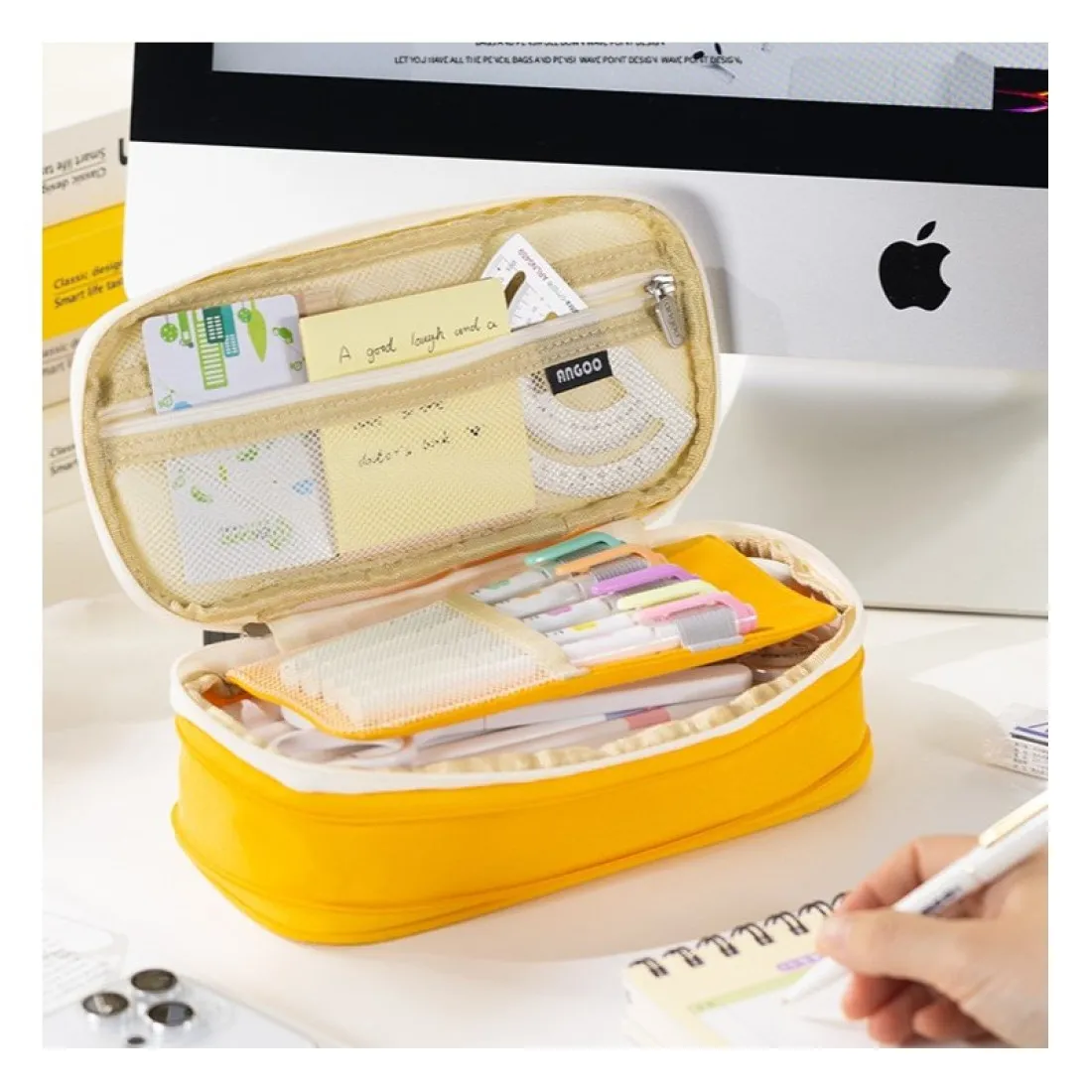 Multifunkčný organizér - peračník, žltý